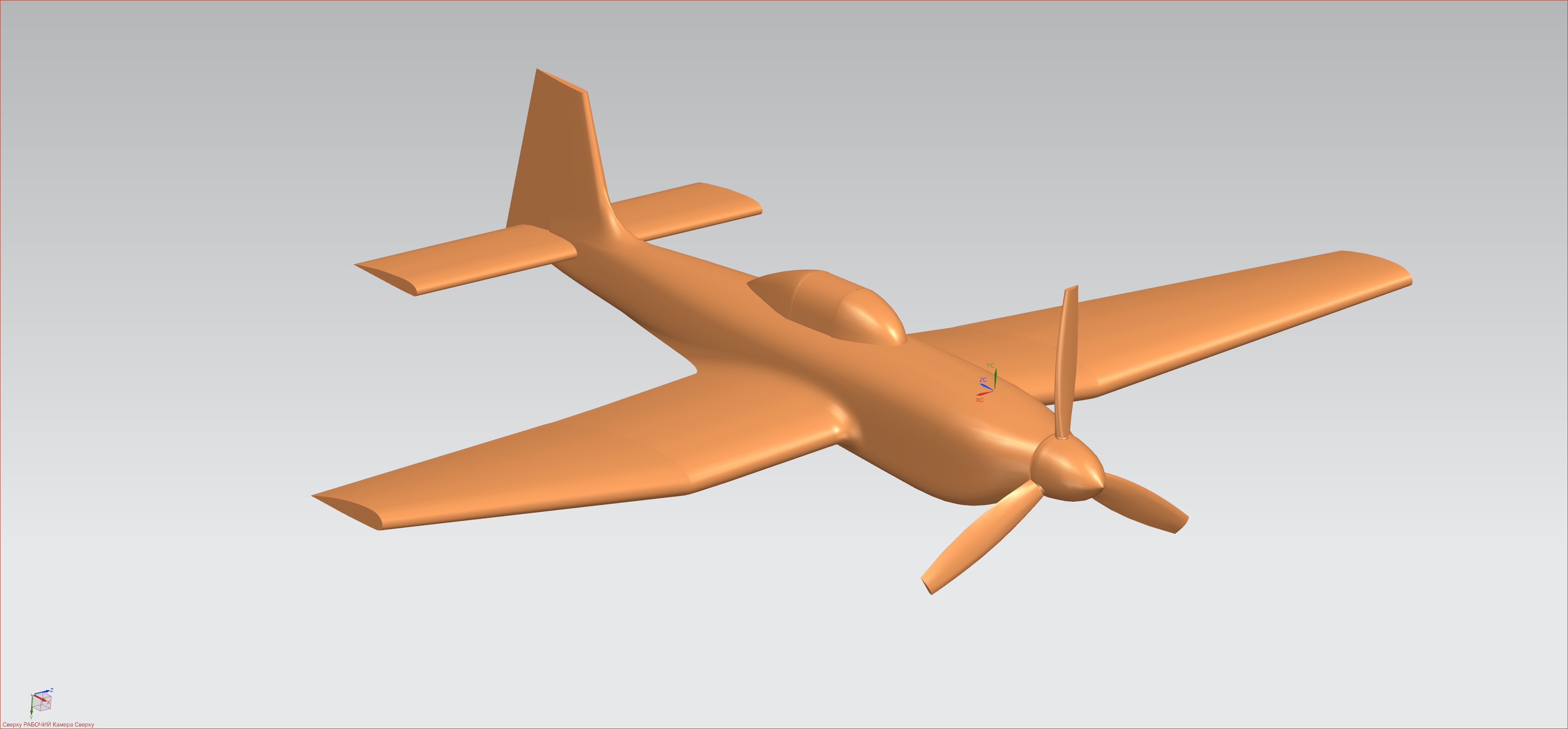 3D модель 3Д-модель самолета