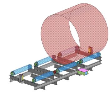 3D модель 3Д модель кантователя для сборки обечаек длиной L до 5800мм и диаметром от 3000мм до 3500мм