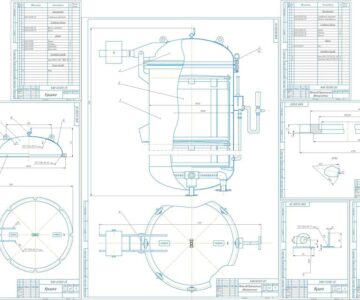 Чертеж Расчет и конструирование автоклава вертикального
