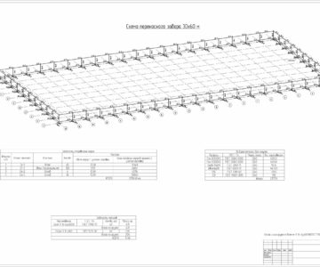 3D модель Переносной забор 30х60м высотой 2м