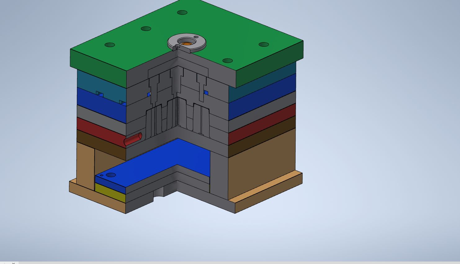 3D модель Пресс-форма на крышку баночки для анализов