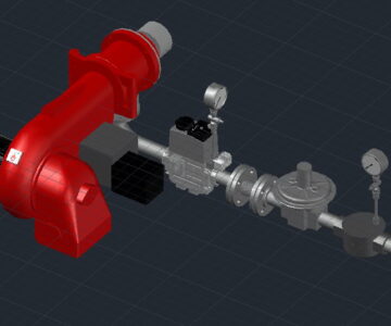 3D модель Горелка Weishaupt G5 ZMD 1SF FRS R2