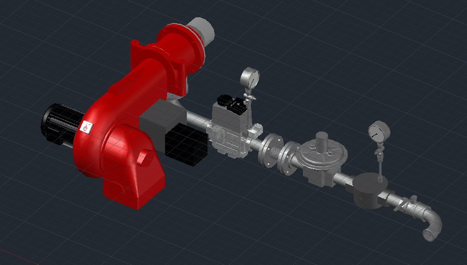 3D модель Горелка Weishaupt G5 ZMD 1SF FRS R2