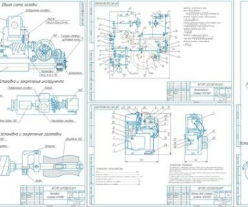 Чертеж Расчет наладок металлорежущих станков 5П23БП и 6Р81Ш