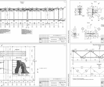 Чертеж Расчет и конструирование стальной подстропильной фермы покрытия промышленного здания