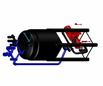 3D модель Реактор с мешалкой термоизолированный 1,8 м. куб.