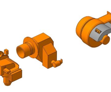 3D модель Горелки Baltur (GI 700 ME, GI 1000 DSPG, TBML 800 ME)