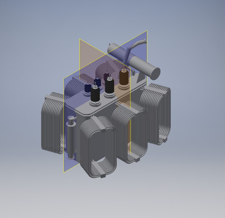 3D модель Трансформатор ТМ-2500/35 Сборка в 3D