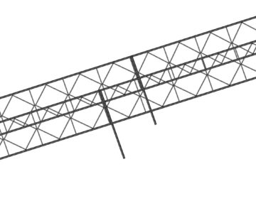 3D модель Оградка 5 х 2,3 м