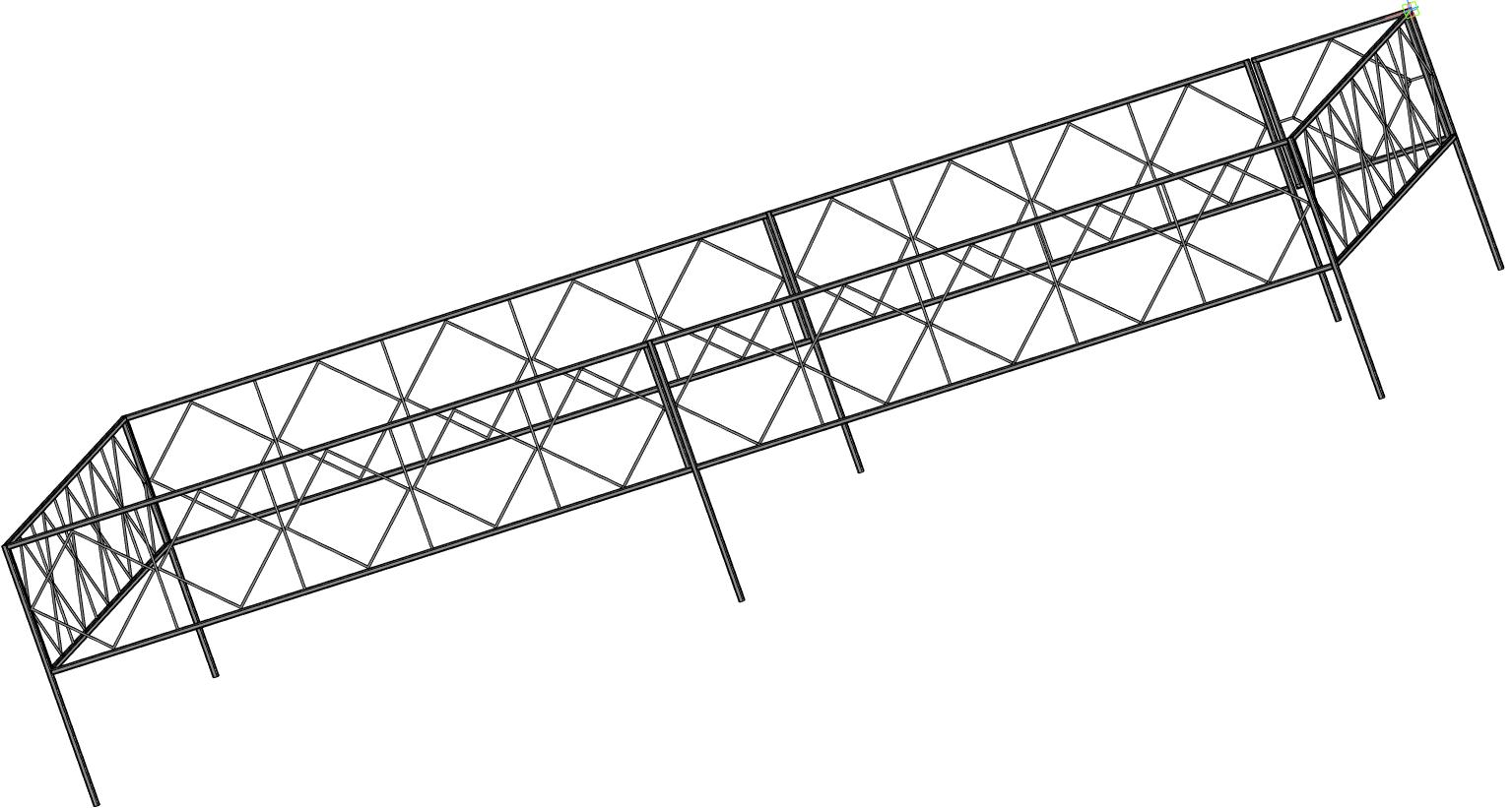 3D модель Оградка 5 х 2,3 м