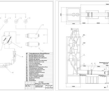 Чертеж Производство композиционного портландцемента с получением клинкера по сухому способу.