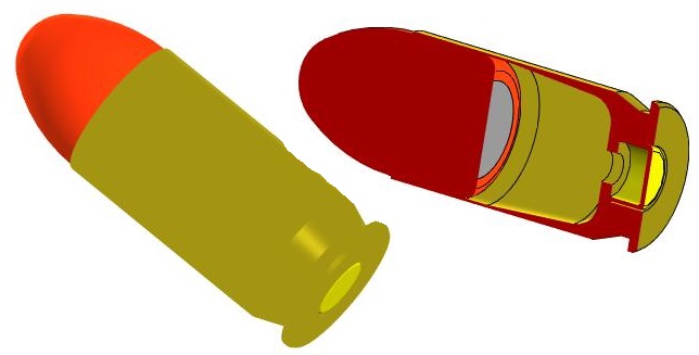 3D модель Патрон .45АСР