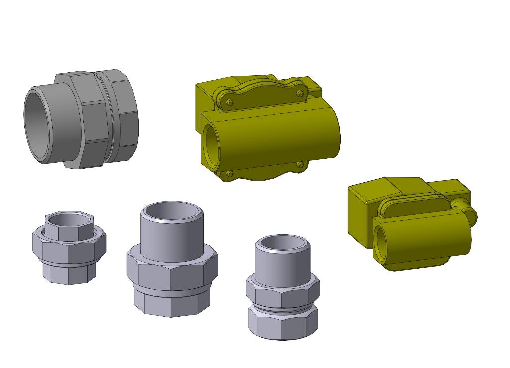 3D модель Подборка американок и клапанов
