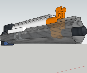 3D модель Газовая трубка для АК105 Cyma (Страйкбол)