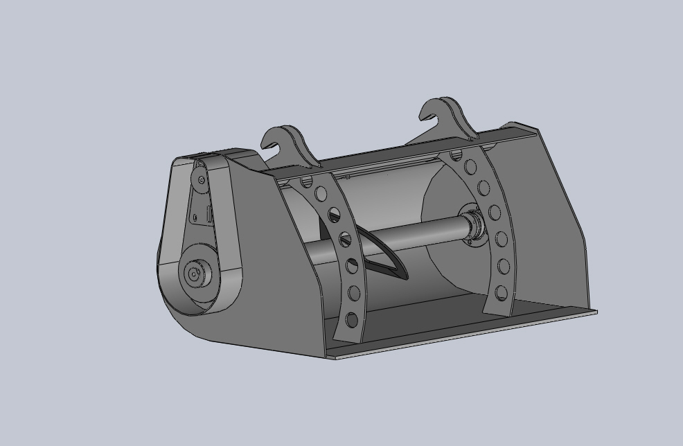 3D модель Навесной ковш бетономешалка