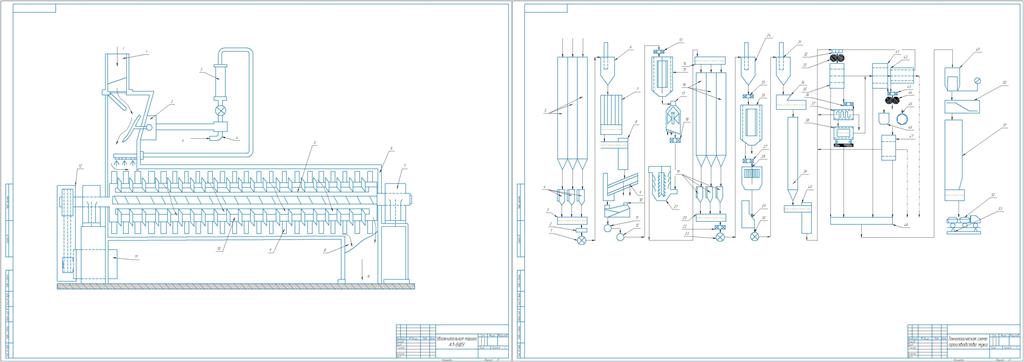Чертеж Проектирование подготовительного отделения мукомольного завода по производству сортовой пшеничной муки с подбором машины для кондиционирования зерна
