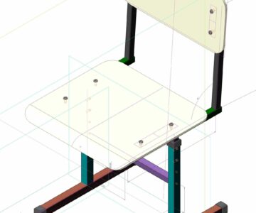 3D модель Стул ученический
