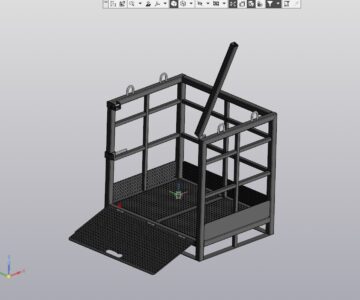 3D модель Клеть для балонов с углекислотой