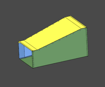 3D модель Переход короба вентиляции (параметрический)