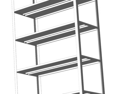 3D модель Стеллаж стальной (тип соединения сварной)