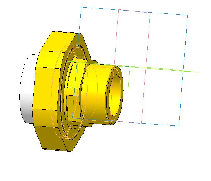 3D модель Муфта комбинированная разъемная полипропиленовая наружная резьба ф25х 3/4"