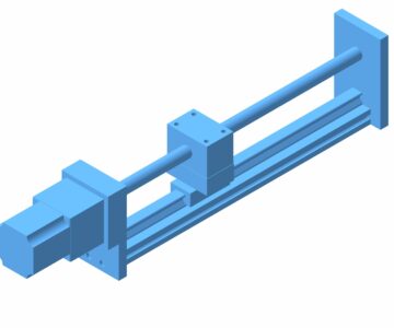 3D модель Модуль линейного перемещения PLLM-71 L=300