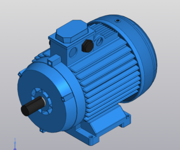 3D модель Электродвигатель 4А132М6У3