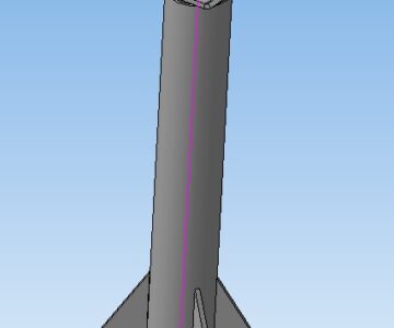 3D модель Опора высотой 691 мм