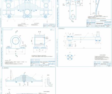 Чертеж Подвеска задняя Урал-4320-10