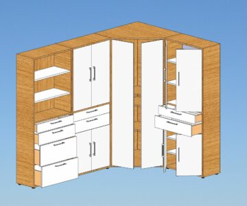 3D модель Шкаф универсальный модульный - 3D модель