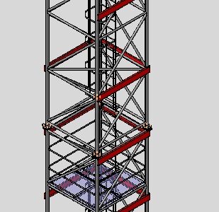 3D модель Башня Н=14 метров.