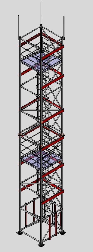 3D модель Башня Н=14 метров.