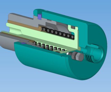 3D модель 3D Модель сборки гидроцилиндра