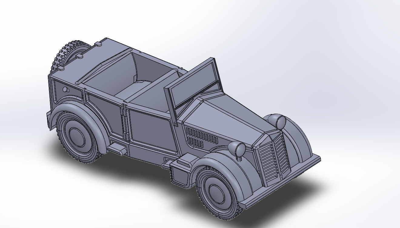 3D модель Модель автомобиля Fiat 508 CM Coloniale