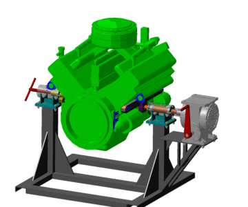 3D модель Кантователь двигателей ЯМЗ-238