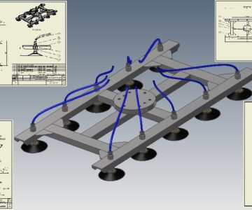 3D модель Конструкция вакуумного захвата