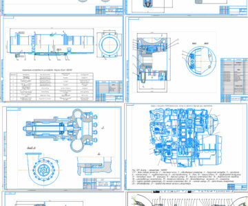 Чертеж Дизель 10Д100 сборник чертежей
