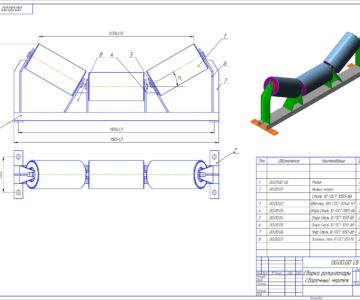 3D модель Роликоопора ЖГ80-159-30