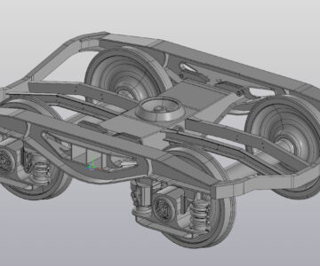 3D модель Тележка вагона Bogie Y25-Lsd1