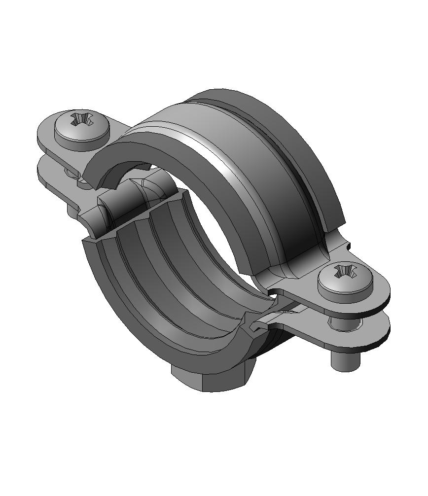 3D модель Хомут сантехнический 1''