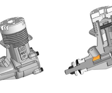 3D модель Авиамодельный двигатель OS MAX FP 60
