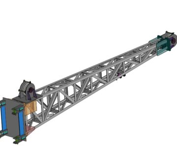 3D модель Гусёк L=6м для автокрана Мотовилиха г/п 25 т