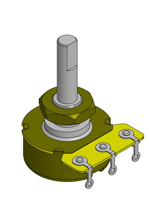 3D модель Переменный резистор СП3-4