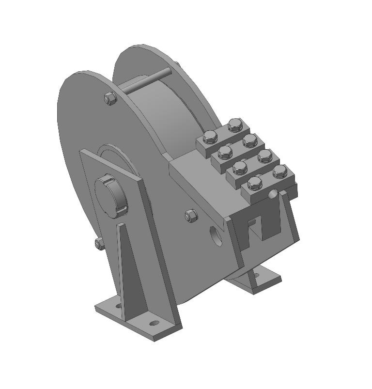 3D модель Механизм крепления и перепуска талевого каната 3D