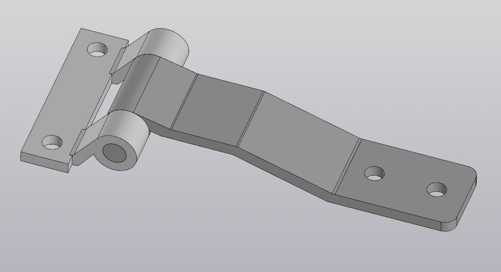 3D модель Петля 110х30х45х4 мм