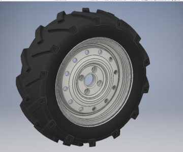 3D модель Колесо ёлочка, диск R13