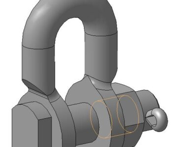 3D модель Скоба СК-25-1А ГОСТ 2724-67