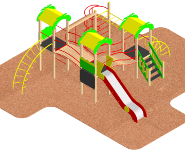 3D модель Детский городок 6500х7000х3300