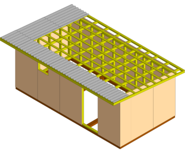 3D модель Хозблок 3х6м