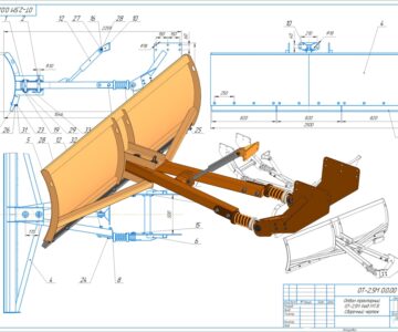 Отвал для УАЗ - Чертежи, 3D Модели, Проекты, Строительные, специальные и дорожные машины